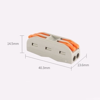 Hebel mutter Typ PCT-2-2 Quick Connect Terminal Block 2 in 2 Out Junction Box Terminal Connector SPL-2-2