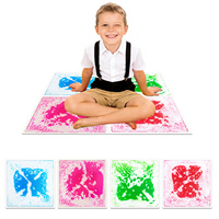 Dalles de sol sensorielles interactives multifonctionnelles en PVC 2-en-1 pour l'entraînement sensoriel et la décoration de salle de classe, pour les enfants de 3 à 12 ans, colorées
