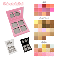 Palette de maquillage bronzante personnalisée DIY professionnelle la plus récente, poudre de contour, faible MOQ, illuminateur pour le visage avec étiquette privée