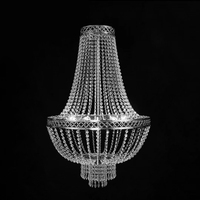 Lustres en cristal romantiques pour mariage en plein air, accessoires d'éclairage élégants pour événements et fêtes, emballés en carton