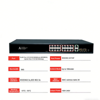Penyedia Solusi WiFi KuWFi 16+2 Uplink 2k Nirkabel Jarak 100 meter ap 36Gbps 18Port 1000Mbps Switch Jaringan Industri