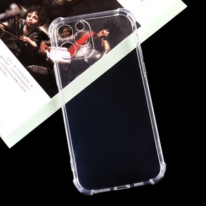 Custodia per telefono a quattro angoli in <span class=keywords><strong>Silicone</strong></span> per <span class=keywords><strong>iPhone</strong></span> 16 Pro 15 14 13 Pro 12 11 XS XR 1.5mm <span class=keywords><strong>Cover</strong></span> posteriore morbida antiurto - Product Image 2
