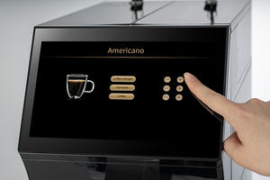 ร้านกาแฟบาร์พลัสคาเฟ่ใช้เครื่องชงกาแฟเชิงพาณิชย์หน้าจอสัมผัสขนาดใหญ่พร้อมตู้แช่นม - Product Image 3