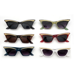 Occhiali da sole Vintage alla moda Cat Eye in plastica Private Label per feste con comoda struttura PC occhiali da sole Gafas De Sol - Product Image 5