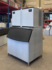 Máquina de Hielo Comercial de 1 Tonelada/24h con Sistema de Control Dual, Máquina de Hielo en Cubos Industrial de Acero Inoxidable para Hotel y Restaurante, 220-400V - Product Image 4