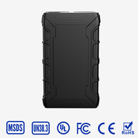 Démarreur de batterie et compresseur d'air portable 150 PSI pour pneus de voiture et moto avec arrêt automatique, batterie externe 16000 mAh et lampe LED d'urgence