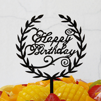 Exquisit gefertigte neue Design-Blume Geburtstags torte Topper Dekoration Zubehör für Hochzeit und alles Gute zum Geburtstag