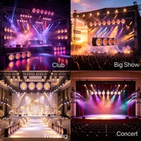 Nueva Luz LED Retro de 4 Ojos para Audiencia, 250W, COB Dorado con Anillo Halo, Iluminación Vintage para Escenario, Bar, DJ, Club, Bodas y Espectáculos