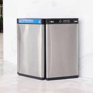 50L tam giác khách sạn thương mại Thùng rác trong nhà thép không gỉ Thùng rác bin nhà phòng tắm chất thải bin cho nhà bếp - Product Image 6