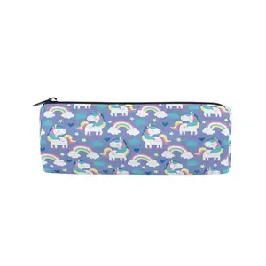 Trousse à crayons personnalisée Kawaii avec impression de licornes, sac à crayons avec fermeture éclair pour écoliers, garçons et filles - Product Image 1
