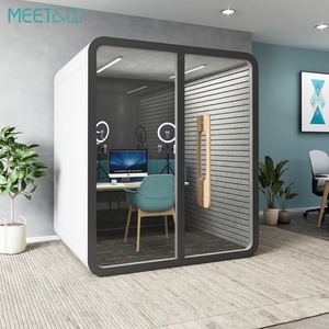 Maison préfabriquée, cabane extérieure, espace de travail, bureau, salle de réunion, jardin intérieur, pod de bureau acoustique - Product Image 3