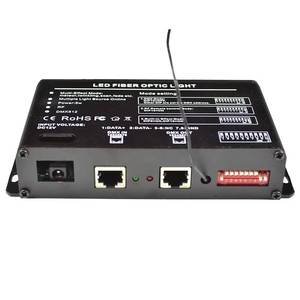 5W DMX512 10-Hole Cool White Fiber Optic Meteor Effect <b>Light</b> Kit with 3 Control Modes - Product Image 1