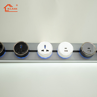 Système de Prises Murales Universelles Multi-Intelligentes pour Salles de Conférence avec SDK, Wi-Fi, Ports USB Personnalisables et Longueur de Câble Réglable