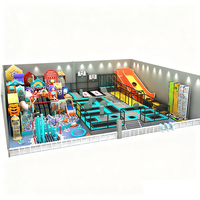 Parc d'attractions intérieur de haute qualité avec équipement d'attractions intérieur certifié CE, comprenant une piscine à balles, un grand toboggan et un parc à thème