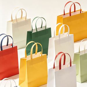 Sacs d'emballage alimentaire personnalisés en papier kraft, halal, écologiques, jetables, recyclables, avec poignée, pour pizza, poulet frit, vente en gros - Product Image 5
