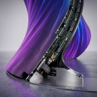 Écran LED créatif personnalisé en forme d'entonnoir Tornado, P2 P2.5 P3, flexible, incurvé, de forme spéciale, pour exposition commerciale