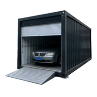 Garage conteneur maritime à vendre, garage conteneur en acier avec porte enroulable, garage conteneur de stockage 20 pieds 40 pieds pour véhicules