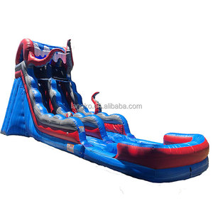 กระดานลื่น<span class=keywords><strong>เป่า</strong></span><span class=keywords><strong>ลม</strong></span>เล่นเกมกลางแจ้งพร้อมเครื่องเป่าลม - Product Image 4