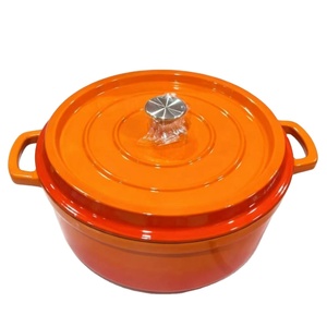 Marmite en fonte émaillée épaissie, antiadhésive et résistante à la rouille, pour cuisinières à induction et à gaz, usage domestique, cuisson à l'induction et mijotage - Vente en gros usine - Product Image 1