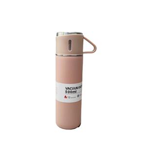 High Quality 500ml Stainless Steel Vacuum <strong>Flask</strong> 304 Gift Set Water Bottle With 3 Lids - Product Image 2