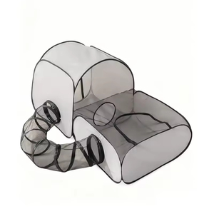 Corralito Plegable Portátil para Mascotas Pequeñas, de Tela Oxford Transpirable, con Túnel Perimetral - Product Image 1