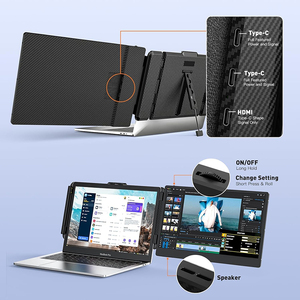 S1 14 pouces double écran d'ordinateur portable Extender Plug-and-Play moniteur de jeu pour <span class=keywords><strong>Mac</strong></span> Win Android-IPS panneau Type <span class=keywords><strong>C</strong></span> Interface - Product Image 5