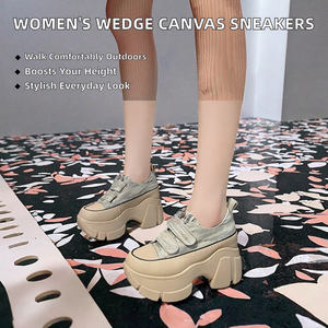 Nuove <span class=keywords><strong>Scarpe</strong></span> <span class=keywords><strong>da</strong></span> <span class=keywords><strong>Corsa</strong></span> <span class=keywords><strong>da</strong></span> <span class=keywords><strong>Donna</strong></span> Autunno/Primavera/Estate, Tendenza Moda, Tomaia in Tela, Aumento di Altezza, per Camminata all'Aperto e Casual - Product Image 4