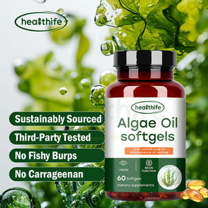 Kapsul Lunak Minyak Alga Nabati Suplemen Omega 3 Minyak Alga Softgel Nabati <span class=keywords><strong>DHA</strong></span> EPA Suplemen Harian Nabati - Product Image 4