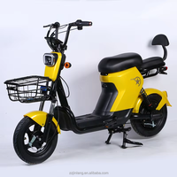 Scooter électrique OEM personnalisé 500W, batterie 48V 20AH, assistance au pédalage, pneu sous vide 14x2.50, frein à tambour, panier avant, phare LED