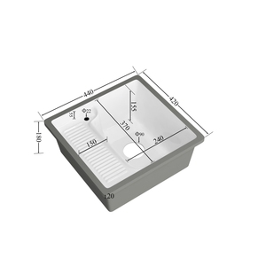 Lavabo <span class=keywords><strong>de</strong></span> Cerámica Estilo Moderno <span class=keywords><strong>de</strong></span> Chaozhou <span class=keywords><strong>para</strong></span> Lavandería <span class=keywords><strong>de</strong></span> Hotel con Desagüe <span class=keywords><strong>para</strong></span> Lavar <span class=keywords><strong>Ropa</strong></span> - Product Image 5