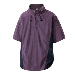 เสื้อแจ็คเก็ตกันลมแบบซิปสำหรับผู้ชาย ผ้าไนลอนทอ สำหรับเล่นกีฬากลางแจ้ง เดินป่า วิ่งออกกำลังกาย แห้งเร็ว  พร้อมโลโก้แบบกำหนดเอง - Product Image 2