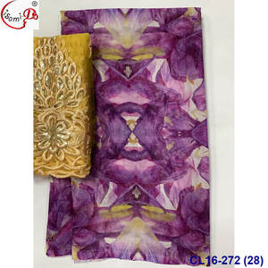 Lisami rts 5 + 2yards fleur élégant somali dirac garbasar fransawei voile SUDANESE TOOB voile coton imprime tissu - Product Image 6