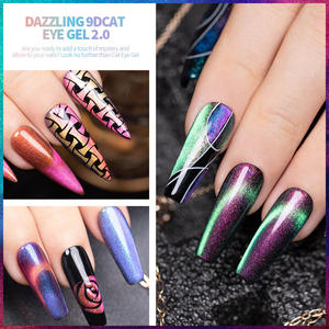BOZLIN Hema- und TPO-freier Cateye <span class=keywords><strong>Gel</strong></span> Nagellack in <span class=keywords><strong>24</strong></span> Farben – Professioneller Glitter-Flash-Magnet-<span class=keywords><strong>Gel</strong></span>-Nagellack OEM Schimmernder 9D Cat Eye <span class=keywords><strong>Gel</strong></span> Nagellack - Product Image 5