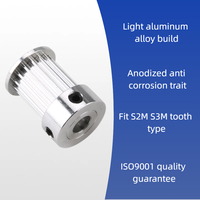 Poulie de moteur S2M S3M OEM en alliage d'aluminium anodisé, poulie de courroie de distribution certifiée ISO9001 pour machine d'impression UV