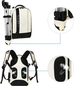 Sac à dos pour appareil photo gratuit, grand sac pour appareil photo avec compartiment pour ordinateur portable, support pour trépied, housse de pluie imperméable, extérieur - Product Image 4