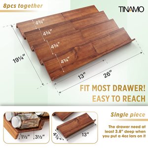 Giá Đựng Gia Vị <span class=keywords><strong>4</strong></span> Tầng Giá Sắp Xếp Cho Ngăn Kéo Khay Gỗ Keo Giá Đựng Gia Vị Giá Sắp Xếp Cho Tủ Đựng Đồ Giá Sắp Xếp Ngăn Kéo Gia Vị - Product Image 4
