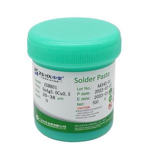 ZSHX Sn99AG0.3cu0.7 pâte à souder haute température 500g poudre d'étain <span class=keywords><strong>sans</strong></span> plomb pour station <span class=keywords><strong>de</strong></span> soudage PCB <span class=keywords><strong>sans</strong></span> <span class=keywords><strong>nettoyage</strong></span> - Product Image 1