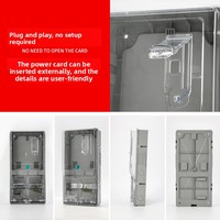 Boîte de distribution et de commutation triphasée en plastique transparent 380V IP30 63-100A sans prises