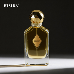 In Stock Luxury <b>Vintage</b> Square Women <b>Perfume</b> Empty <b>Bottle</b> 100ml Glass Crimp <b>Perfume</b> <b>Bottle</b> With Cap - Product Image 1