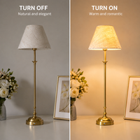 Lampe de table sans fil en tissu, télécommande tactile, rechargeable, abat-jour plissé, lampe de table pour décorations d'événements de mariage