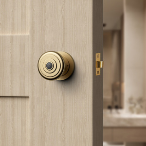 Manija de Puerta de Baño de Aleación de Zinc de Alta Calidad, Perilla de Puerta de Dormitorio con Cerradura para Hotel, Villa, Hogar, Oficina, Edificio - Product Image 4