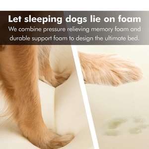 Sofá ortopédico de espuma viscoelástica para mascotas, cama de lujo para perros y gatos, de ante, venta al por mayor - Product Image 4