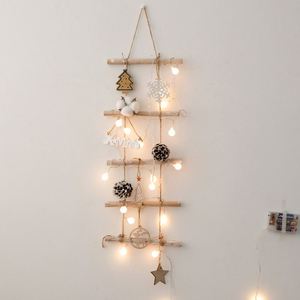 Décorations de Noël en bois originales, à suspendre au mur, accessoires à combiner librement, branches sèches festives en bois pour Noël - Product Image 3