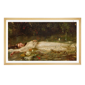 Afficheur numérique intelligent en bois de 32 pouces, haute définition 1920x1080 HD, avec lecture <span class=keywords><strong>vidéo</strong></span> Wi-Fi <span class=keywords><strong>et</strong></span> diaporama automatique, pour montage mural en <span class=keywords><strong>galerie</strong></span> - Product Image 4