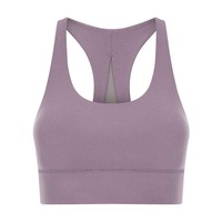 Soutien-gorge de sport pour femme, nouveau design personnalisé, réversible, réglable, haute résistance, respirant, extensible dans quatre directions, maintien moyen, fermeture avant