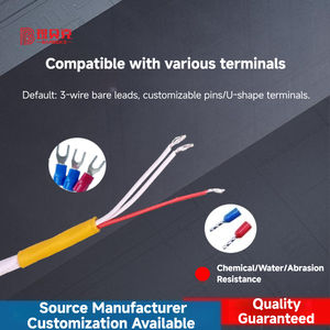 เซ็นเซอร์วัดอุณหภูมิแบบ RTD รุ่น <span class=keywords><strong>PT100</strong></span> แบบฟิล์มบาง ชุบเงิน ป้องกันด้วย PTFE ทนความร้อนสูง ยี่ห้อ Kapton - Product Image 5