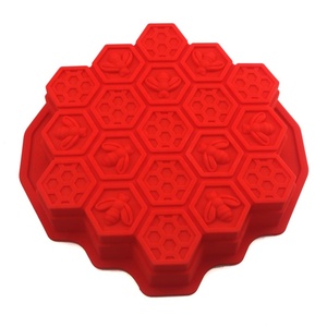 Large Size Honeycomb Shape Silicone Cake <b>Mould</b> Chocolate <b>Soap</b> Wax Pastry Mold - Product Image 3
