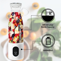 Étanche 300W 500 ML Électrique Personnel Fruit Juicer Squeezer Cup Hand Held Blender Portable Blender