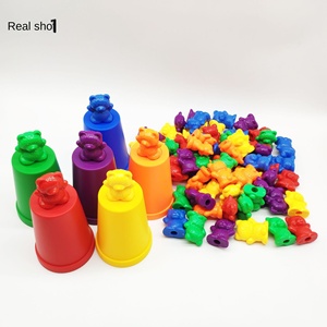 Cầu vồng nhựa đếm gấu (lớn & vừa) Montessori hỗ trợ giảng dạy cho 25-36 tháng tách bao bì - Product Image 4