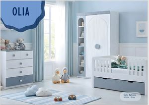 Magnifique armoire pour enfants OLIA 3DR, de qualité supérieure, au design simple et aéré, répondant aux attentes esthétiques des parents - Product Image 3